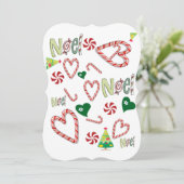 クリスマスハッピーホリデーフラットグリーティングカードノエル カード (スタンド正面)