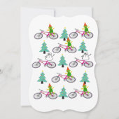 クリスマスハッピーホリデーフラットグリーティングカード小妖精や小人 カード (正面)