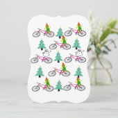 クリスマスハッピーホリデーフラットグリーティングカード小妖精や小人 カード (スタンド正面)