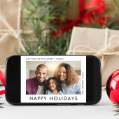 クリスマスハッピーホリデー写真 カード