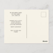 クリスマスハッピーホリデー4フォトコラージュ ポストカード (裏面)