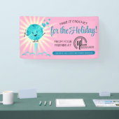 クリスマスハッピーヤーンのクロシェのフックのホームズパン工芸品 横断幕 (トレードショー)