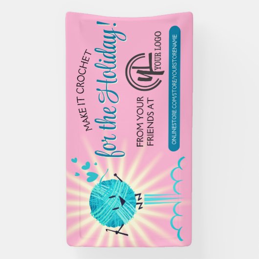 クリスマスハッピーヤーンのクロシェのフックのホームズパン工芸品 横断幕 (縦)