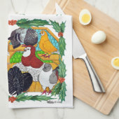 クリスマスハト キッチンタオル (四つ折り)