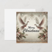 クリスマスハト シーズンカード (正面/裏面)