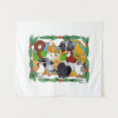 クリスマスハト タペストリー (正面(横))