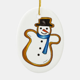クリスマスハヌカー雪だるまシュガークッキーホリデー セラミックオーナメント