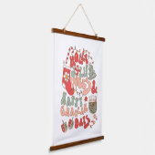 クリスマスハヌカー（ユダヤ教の祭り）ハヌッカウォールアート 吊り下げ型タペストリー (傾斜あり)