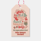 クリスマスハヌカー（ユダヤ教の祭り）ハヌッカグルーヴィーブ ギフトタグ (正面)