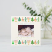 クリスマスハヌッカクリスムカスクエアホリデーカード シーズンカード (スタンド正面)