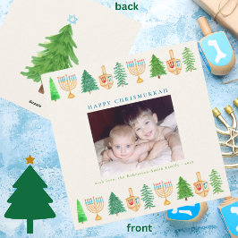 クリスマスハヌッカクリスムカスクエアホリデーカード シーズンカード