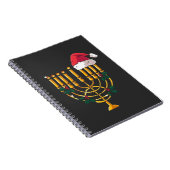 クリスマスハヌッカユダヤ人サンタ(ユダヤ教)メノラー ノートブック (右側)