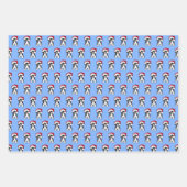 クリスマスハバネラッピング紙セット3枚 ラッピングペーパーシート (正面2)