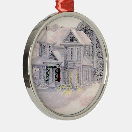 クリスマスハビクトリアンウスオーナメント メタルオーナメント (右)