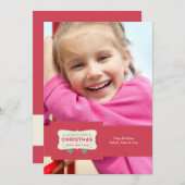 クリスマスハピネスホリデーフォトカード シーズンカード (正面/裏面)