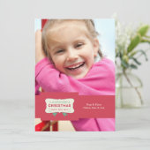 クリスマスハピネスホリデーフォトカード シーズンカード (スタンド正面)