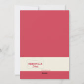 クリスマスハピネスホリデーフォトカード シーズンカード (裏面)