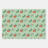 クリスマスハミングバード ラッピングペーパーシート (正面2)