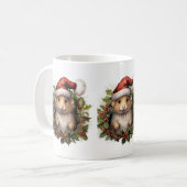 クリスマスハムスターマグ コーヒーマグカップ (正面左)