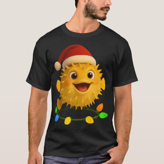 クリスマスハリセンボン Tシャツ (正面)