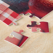 クリスマスハリネズミが燃え上がる ジグソーパズル (側面)