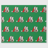 クリスマスハリネズミ ラッピングペーパー (フラット)