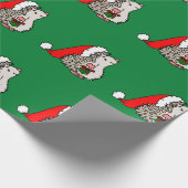 クリスマスハリネズミ ラッピングペーパー (角)