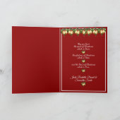 クリスマスハルクザヘラルドエンジェルス歌う金ゴールドベル シーズンカード (内部)