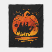 クリスマスハロウィーンの衣装カボチャのクリスマスギフト フリースブランケット (正面)