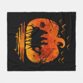 クリスマスハロウィーンの衣装カボチャのクリスマスギフト フリースブランケット (正面(横))