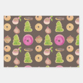 クリスマスハンドウォーター色のベーカリー聖書的 ラッピングペーパーシート (正面3)