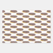 クリスマスハンドウォーター色のベーカリー聖書的 ラッピングペーパーシート (正面2)