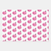 クリスマスハンドカラーオーナメント雪片 ラッピングペーパーシート (正面3)