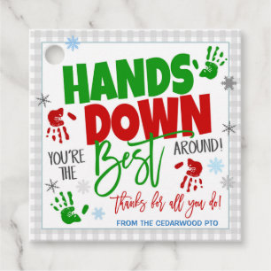 クリスマスハンドサニタイザギフトラベル フェイバータグ