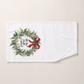 クリスマスハンドタオル – Jingleレディースリース ハンドタオル (ハンドタオル)
