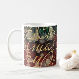 クリスマスハンドプリントインク11oz. コーヒーマグカップ