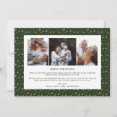 クリスマスハンドレタリングがトップファミリーのフォトカードに 案内状 (裏面)