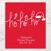 クリスマスハンド描画スクリプトレタリングとドードル ワインラベル (シングルラベル)