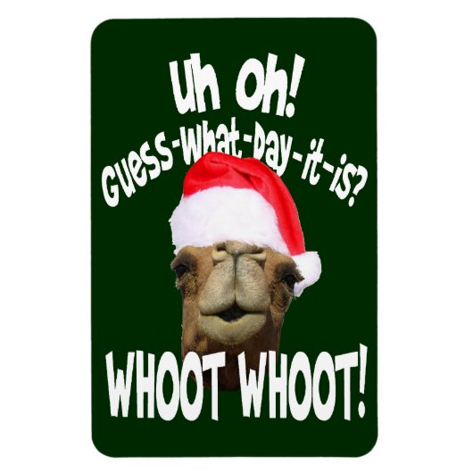 クリスマスハンプデイキャメルウーオットマグネット マグネット (縦)