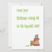 クリスマスハースとテディベアーズホリデーカード シーズンカード (裏面)