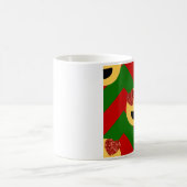 クリスマスハートアイ絵文字 コーヒーマグカップ (中央)