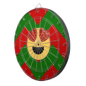 クリスマスハートアイ絵文字 ダーツボード (正面右)
