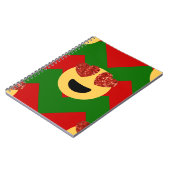 クリスマスハートアイ絵文字 ノートブック (左側)