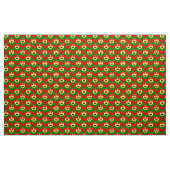 クリスマスハートアイ絵文字 ファブリック (ヤード)