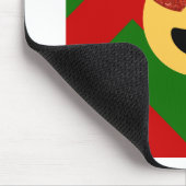 クリスマスハートアイ絵文字 マウスパッド (コーナー)