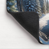 クリスマスハートオーナメント マウスパッド (コーナー)