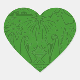 クリスマスハートシール ハートシール