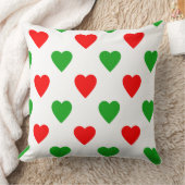 クリスマスハートパターン装飾用クッション クッション (ブランケット)