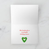 クリスマスハートリース シーズンカード (内部)