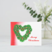 クリスマスハートリース シーズンポストカード (スタンド正面)